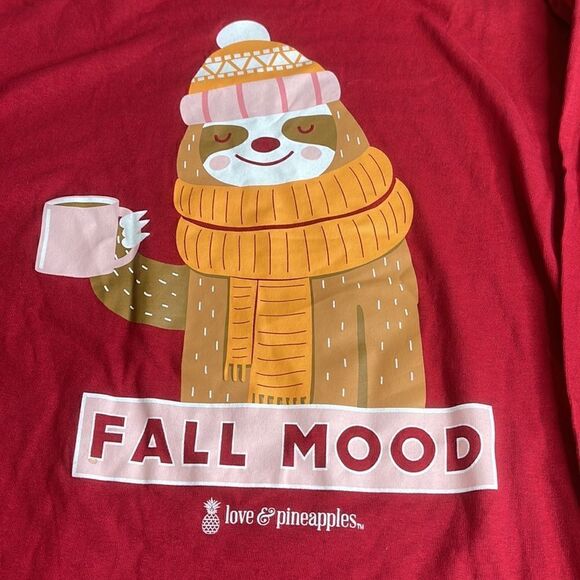 Love & Pineapple Long sleeve Tee Shirt Size L - Picture 2 of 5